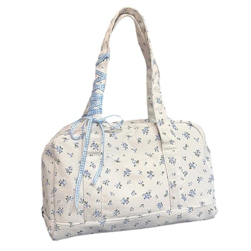 WMFASBAG Reise Tasche auf niedliche Leinwand Blumen-Umhängetasche for Frauen (blau) von WMFASBAG
