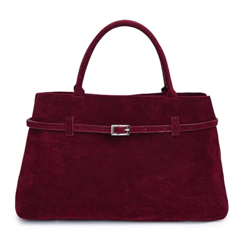 WMFASBAG Retro -Handtasche große Kapazität gefrostete Triebbeutel -Gürtelschnalle -Umhängetasche (rot) von WMFASBAG