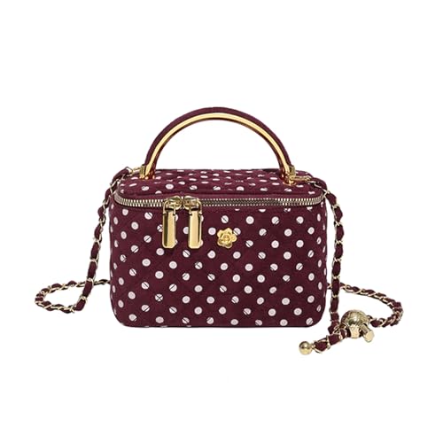 WMFASBAG Square Box Crossbody Bag mit verstellbarem Riemen for die Fahrtschule (rot) von WMFASBAG