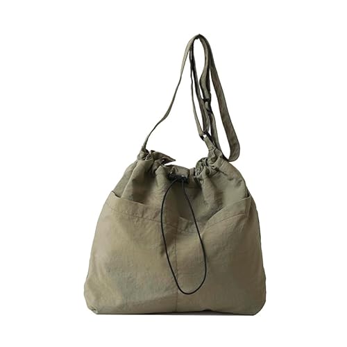 WMFASBAG Stilvolle Damen-Umhängetasche, großes Fassungsvermögen, Nylon-Beuteltasche mit Kordelzug, einfache Umhängetasche, verstellbarer Riemen, mehrere Taschen for Outdoor-Reisen WMFASBAG Stilvolle Damen-Umhängetasche, großes Fassungsvermögen, Nylon-Beuteltasche mit Kordelzug, einfache Umhängetasche, verstellbarer Riemen, mehrere Taschen for Outdoor-Reisen von WMFASBAG