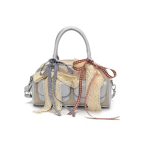 WMFASBAG Süße Bogen Geldbeutel Umhängetasche PU Leder Handtasche Crossbody Tasche for Frauen (blau) von WMFASBAG