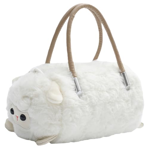 WMFASBAG Süße Plüsch-Crossbody-Tasche for Frauen – kleine flauschige Schultertasche mit Tier-Design von WMFASBAG