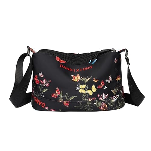 WMFASBAG Umhängetasche Casual Tote Bag Satchel Schulterhandtasche for Frauen reisen (schwarz) von WMFASBAG