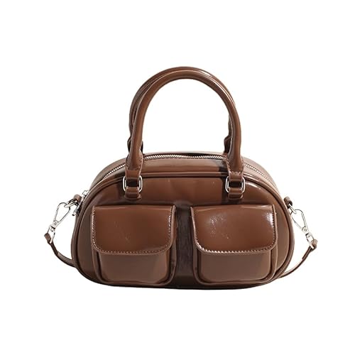 WMFASBAG-Umhängetasche Geldbörse for verstellbare Boston Geldbörse PU Leder mit mehreren Taschen mit Reißverschlusshandtasche for Arbeitsreisen von WMFASBAG