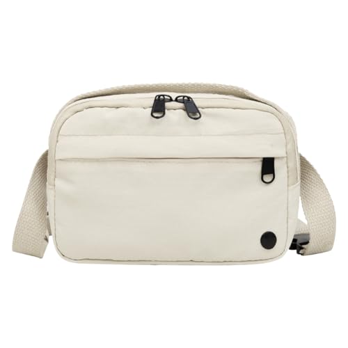 WMFASBAG Umhängetasche for Frauen Männer Multi -Taschen Taillenbeutel Nylon Reißverschluss kleines Crossbody -Tasche Fanny Pack for Arbeitseinkaufsreisen von WMFASBAG
