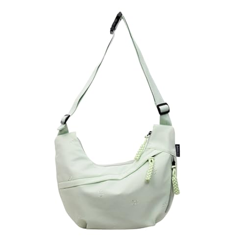 WMFASBAG Umhängetasche for Frauen Nylon -Knödelbeutel mit Reißverschluss zum täglichen Gebrauch (rosa) von WMFASBAG