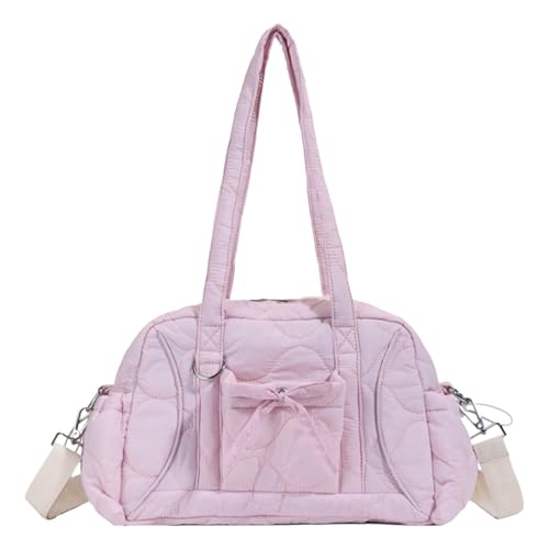 WMFASBAG Umhängetasche for Frauen mit Reißverschluss for Arbeitsschule und Tag (rosa) von WMFASBAG