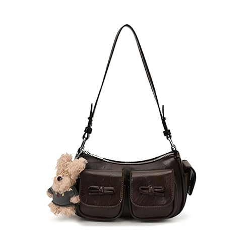 WMFASBAG Vintage Crescent Hobo Handtasche Unterarm Geldbörse for Frauen Arbeitsreisen (Kaffee) von WMFASBAG