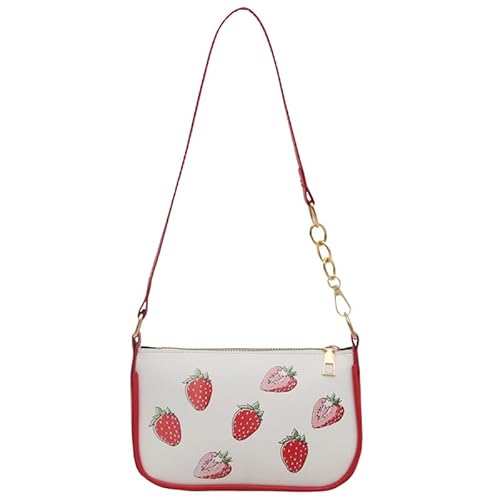 WMFASBAG Women Leder Crossbody Wristlet mit Riemen trendiger Schulterhandtasche (rot) von WMFASBAG