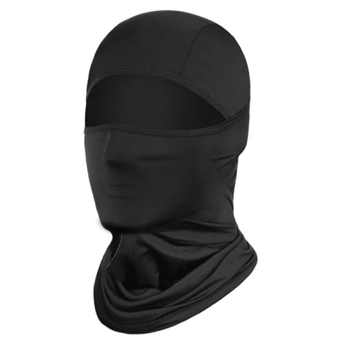 Gesichtshaube, 1 Stück Sturmhaube Motorrad Sommer, Cool Fahrradmütze unter Helm, Dünn Fahrrad Balaclava UV Sturmmaske Herren, Multifunktional Atmungsaktiv Haube für Radfahren Roller Klettern von WMUVAZA