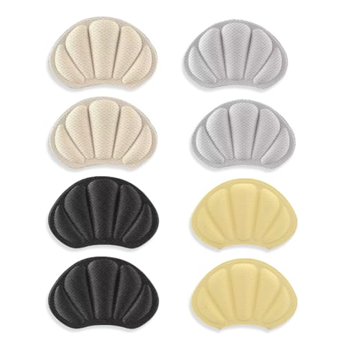 WMUVAZA Fersenpolster, 8 Paar Selbstklebende Schuhpolster, Fersenschutz Fersenkissen Selbstklebend Fersenschutzpolster gegen Reibung Fersenpads für Männer Frauen, Schuhfüller Heel Protector Pads gegen von WMUVAZA