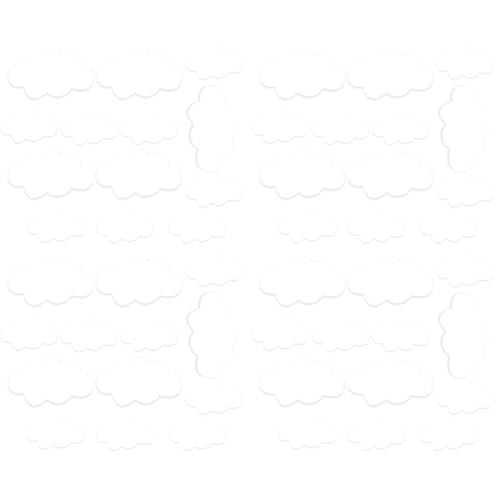 WMUVAZA Wolken Wandsticker Kinderzimmer Mädchen, 56 Stück Wolken Wandsticker Kinderzimmer Mädchen Jungen, Wandtattoo Wandaufkleber Selbstklebend Pastell, Wandaufkleber Selbstklebend von WMUVAZA