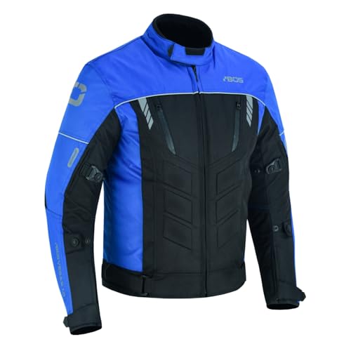 Motorradjacke Herren Wasserdicht Mit Protektoren & Reflektoren ,Motorradjacke mit Protektoren,Motorrad Jacke mit Schutzprotektoren (DE/NL/SE/PL, Alphanumerisch, XL, Regular, Regular, BLUE) von WMW WALI MOTO WEAR