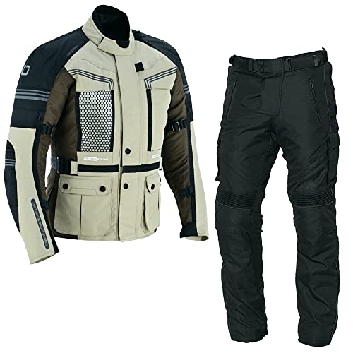 WMW WALI MOTO WEAR Herren Motorrad Rennanzug Motorrad Schutzanzüge Racing Touring Jacke Hose 2Piece Anzüge (as3, alpha, 4x_l, regular, regular, Grau) von WMW WALI MOTO WEAR