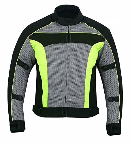 WMW WALI MOTO WEAR Herren Motorrad Textiljacke Motorrad Biker Quad Jacke Motorrad Sommerjacke mit Protektoren (as3, alpha, l, regular, regular, Grün) von WMW WALI MOTO WEAR