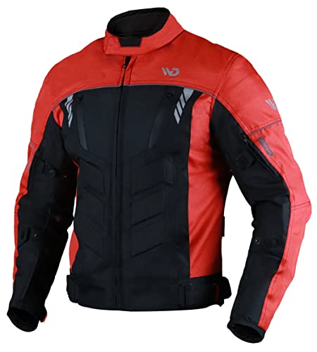 WMW WALI MOTO WEAR Motorradjacke Textilien Jacke Bikerjacke, Mit CE protektoren, Wasserdicht, Windabweisend (as3, alpha, m, regular, regular) von WMW WALI MOTO WEAR