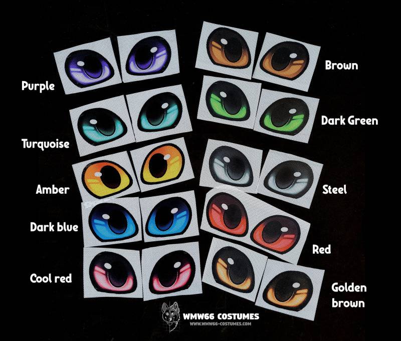 Fursuit Augennetz Für 2D Augen - Form C Fursuit Augennetz Für 2D Augen - Form C von WMW66Costumes