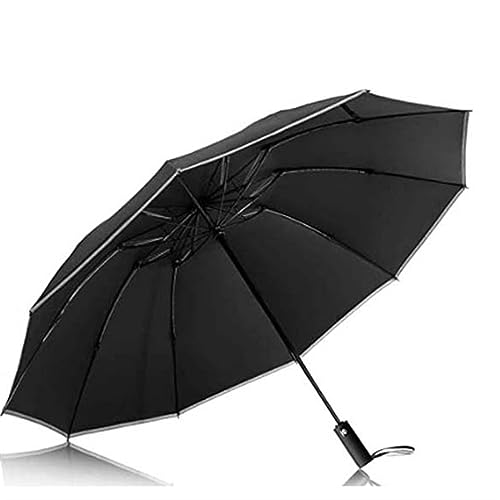 WMYDNXXT Regenschirme Regenschirm Winddicht Faltbar Mit Streifen Automatisches Öffnen Und Schließen Tragbarer Reiseschirm von WMYDNXXT