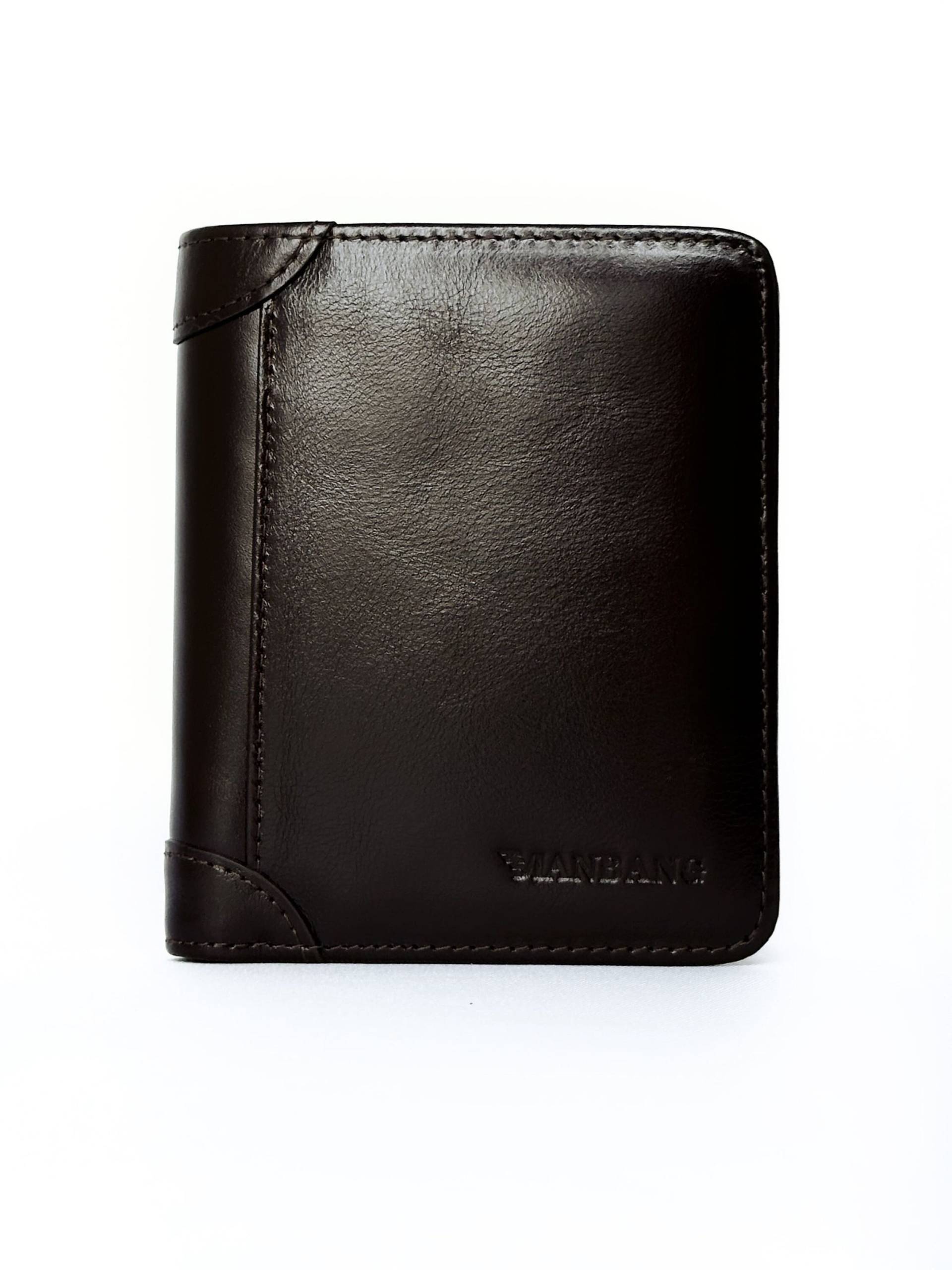 Herren Partmonee, Geldbörse Aus Echtem Rinder-Leder, Braun, Glanz Herren Partmonee, Geldbörse Aus Echtem Rinder-Leder, Braun, Glanz von WNDbags
