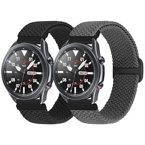 WNIPH 22mm Geflochtene Armband für Huawei Watch GT3/GT3 Pro 46mm/GT2/GT 46mm/GT2 Pro/GT2e/GT Runner/Huawei Watch 3/3 Pro/HUAWEI Watch 4/Watch 4 Pro,Galaxy Watch 46mm/3 45mm Smartwatch Damen Herren von WNIPH