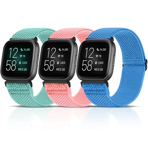 WNIPH Kompatibel für Fitbit Versa 2 Armband/Fitbit Versa Armband für Damen Herren,Elastische Armbänder Classic Sport Ersatz Uhrenarmband für Fitbit Versa 2/Fitbit Versa/Versa Lite von WNIPH