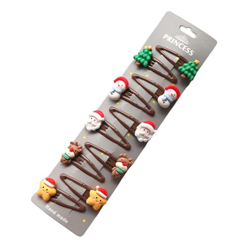 10 oder 8-teiliges Set Weihnachts-Haarspangen für Kinder, schöne Party-Haarschmuck, Haarspangen, festliche Haarschmuck von WNXGNHO