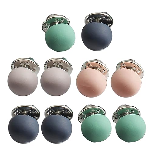 10pcs/Set Shirt Brosche Button Button Pins Frauen Modische Nachahmung Perlen Blusen Schnallen Kleidungszubehör von WNXGNHO