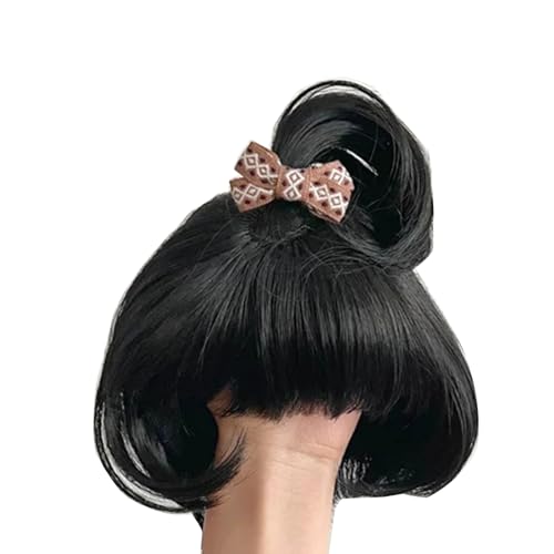 Baby Perücke Für Kinder Locken Kurzes Haar Foto Requisiten Kleinkinder Perücke Kopfbedeckung Zopf Für Mädchen Kleine Kinder Haarabdeckung von WNXGNHO