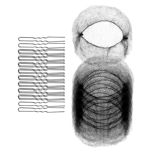 Unsichtbare Elastische Kanten Meshes Brötchen Haarnetz Und U Förmige Stifte Set Haarzubehör Set Für Frauen Ballet Bun Sleepings Bun Hair Net Invisible Elastic Mesh Und U Förmige Stifte Set Set von WNXGNHO