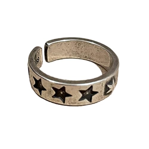 WNXGNHO Stern Verstellbare Öffnungsringe Auffällig Für Sternverstellbare Fingerringe Legierungsmaterial Offenes Ringe Geschenk Für Frauen Mädchen von WNXGNHO