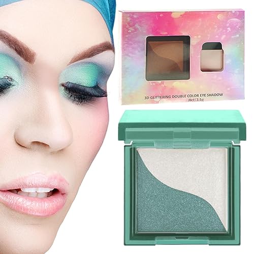 Doppelter Lidschatten – langanhaltende und tragbare Lidschatten in 2 Farbtönen, schimmernde Augenpalette für Tag und Nacht, matte Lidschattenpalette für Beginner Make-up Wobblo von WOBBLO