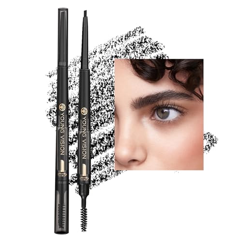 Eyeliner-Stift | 3-in-1-Präzisions-Eyeliner-Cremestift | Wasserfestes Eyeliner-Make-up mit Augenbrauentrimmer und Pinsel für Anfänger und professionelle Make-up-Künstler Wobblo von WOBBLO