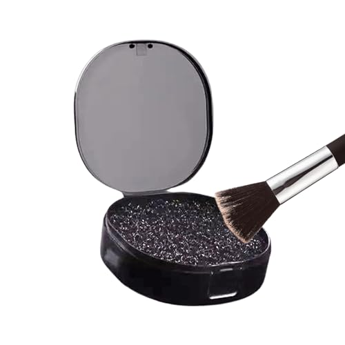 Make-up-Pinselreiniger, Trocken-Make-up-Pinselreiniger, Trockenreinigungsschwamm für Make-up-Pinsel, Multifunktionale Make-up-Schablone, leichte tragbare Kosmetikartikel für Frauen, Mädchen, Wobblo von WOBBLO