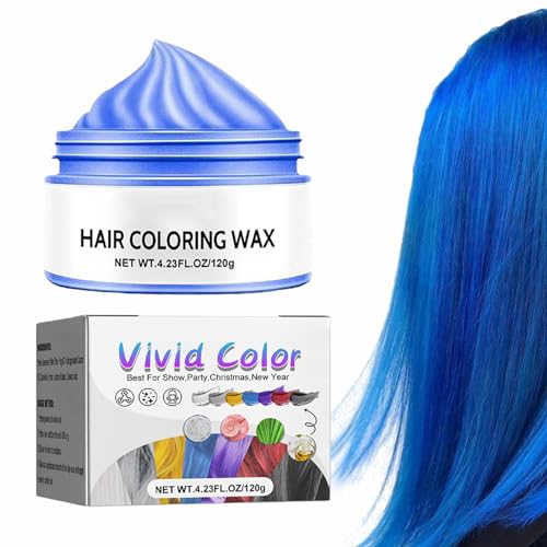 Temporäre Haarfarbe Wachs | Weiche Haarfarbe, Temporäre Haarfarbe für DIY Frisuren für Männer und Frauen, Buntes Wachs für Party, Cosplay, Halloween, Weihnachten Wobblo von WOBBLO