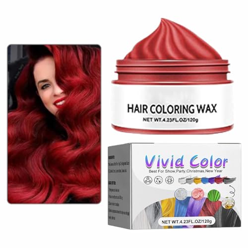 Temporäres Haarfärbewachs - Natürliche milde Haarfarbe - Temporäre Haarfarbe für DIY-Frisur für Kinder, Männer, Frauen, farbiges Haarwachs für Party, Cosplay, Halloween, Weihnachten Wobblo von WOBBLO