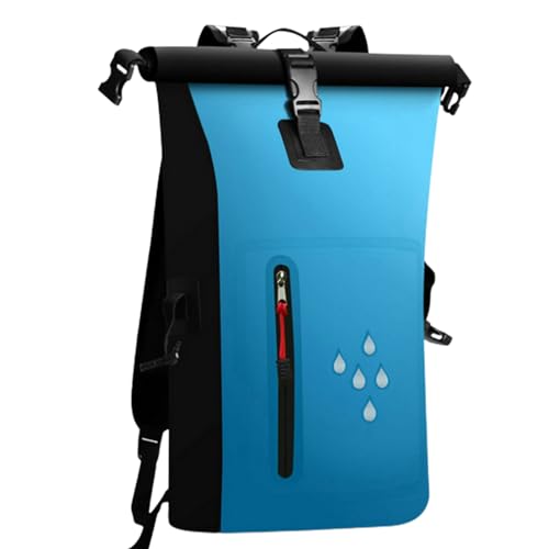 WOBBLO wasserdichte Rafting-Tasche, wasserdichte Tasche zum Kajakfahren - Leichter PVC-Trockensack für den Außenbereich | Leichter Multifunktions-Rolltop-Rucksack für Damen und Herren zum Driften von WOBBLO