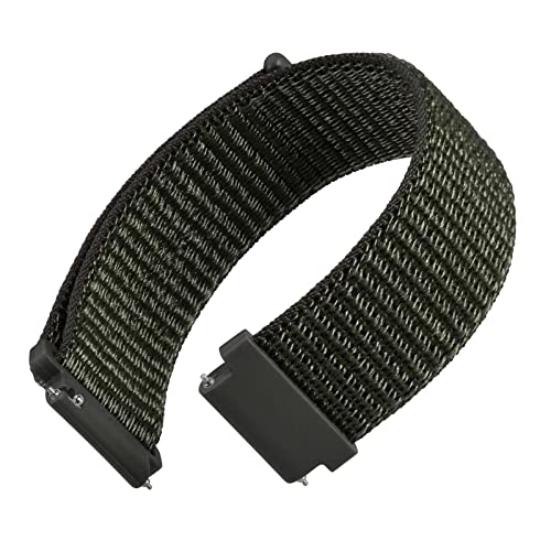 WOCCI 20mm Verstellbares Nylon Uhrenarmband, Sport Loop Armband mit Schnellverschluss (Armee Grün) von WOCCI