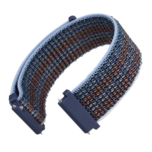 WOCCI 22mm Verstellbares Nylon Uhrenarmband, Sport Loop Armband mit Schnellverschluss (Sturm) von WOCCI