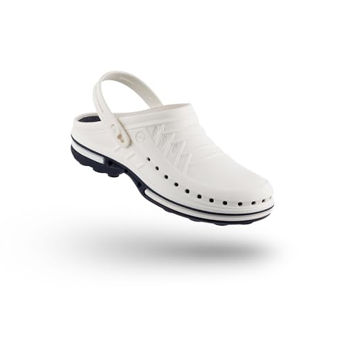 WOCK Clog mit Fersenriemen und Steri-Tech Einlage, Damen und Mann Clogs, Sterilisierbarund mit Zitronenaroma - Hergestellt in Portugal von WOCK