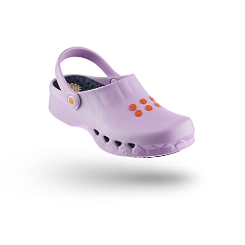 WOCK NUBE mit Einlage, Damen Arbeit Clogs, Unisex - Mann Frau Clog mit Fersenriemen, Sehr leicht - Hergestellt in Portugal von WOCK