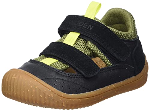 WODEN KIDS Jungen Unisex Kinder Tristan Flat Sandal, Leaf, 19 EU von WODEN KIDS