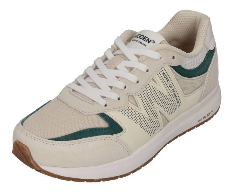 WODEN Rigmor WL593 Sneaker Blanc de Blacnc Deep Forrest von WODEN