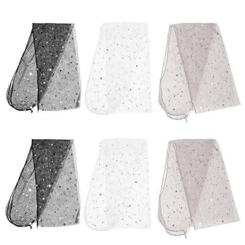 3 Paar Mesh-Socken Damensocken Transparente Damen-Spitzen Für Damen Mit Glitzer Knöchelhohe Transparente Mit Stern Söckchen Mit von WOFASHPURET