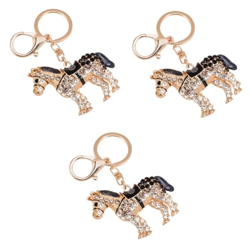 3st -schlüsselanhänger Herren Geldbörsen Herren Portemonnaie Herren Damen Geldbörsen Schlüsselhalter Schlüsselring Schlüssel Ringe Damen-geldbörsen Strass Black WOFASHPURET von WOFASHPURET