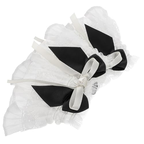 WOFASHPURET 1paar Lolita Spitzenhandschuhe Rüschen-handgelenkmanschetten Elastischer Spitze Für Für Hochzeiten Halloween Teepartys Und Cosplay-events von WOFASHPURET