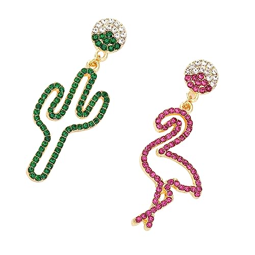 WOFASHPURET 1 Paar Farbige Diamantohrringe Kaktusohrringe Frauen Ohrstecker Strassohrring Modeohrring WOFASHPURET 1 Paar Farbige Diamantohrringe Kaktusohrringe Frauen Ohrstecker Strassohrring Modeohrring von WOFASHPURET