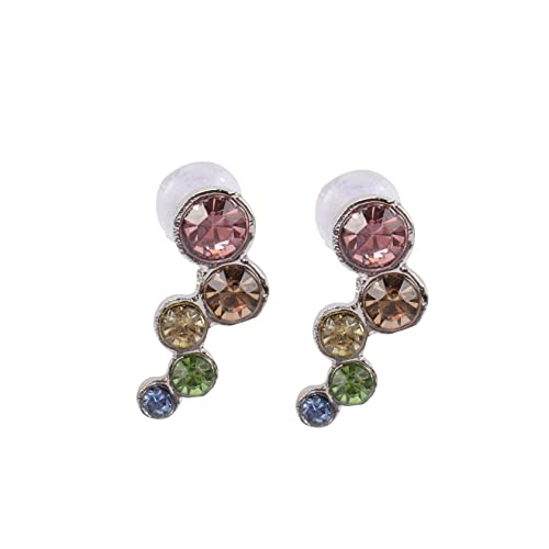 WOFASHPURET 1 Paar Farbige Diamantohrringe Runde Ohrringe Ohrstecker runde Nieten Ohrschmuck für Frauen Strassohrringe Ohrringe für Frauen Legierung Bunt WOFASHPURET 1 Paar Farbige Diamantohrringe Runde Ohrringe Ohrstecker runde Nieten Ohrschmuck für Frauen Strassohrringe Ohrringe für Frauen Legierung Bunt von WOFASHPURET