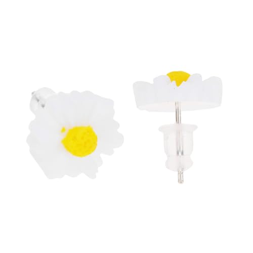 WOFASHPURET 1 Paar Frauen Ohrhänger Gänseblümchen Mini Blumen- Mode Ohr baumeln Frau Ohrring Frau Ohrentropfen Weiß WOFASHPURET 1 Paar Frauen Ohrhänger Gänseblümchen Mini Blumen- Mode Ohr baumeln Frau Ohrring Frau Ohrentropfen Weiß von WOFASHPURET