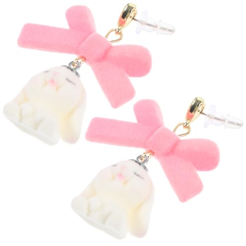 WOFASHPURET 1 Paar Kaninchen Ohrringe Schmuck Hasen-ohrstecker Strömendes Tier Kaninchen Ohrstecker Baumeln Klobig Hasenohrringe Hasen-ohrringe Deko Ohrringe Frauen Beflockung WOFASHPURET 1 Paar Kaninchen Ohrringe Schmuck Hasen-ohrstecker Strömendes Tier Kaninchen Ohrstecker Baumeln Klobig Hasenohrringe Hasen-ohrringe Deko Ohrringe Frauen Beflockung von WOFASHPURET
