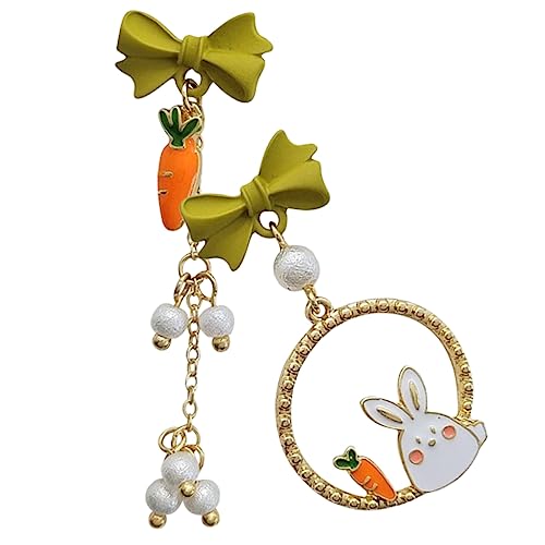 WOFASHPURET 1 Paar Karottenohrringe Zierlich Baumeln Stellungnahme Unregelmäßiger Goldener Perlenohrring Perlentropfenohrring Dangle Ohrringe Für Bunte Ohrhänger Imitationsperlen von WOFASHPURET